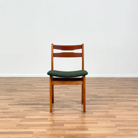 Set of 6 dining chairs in beech and teak, 1950s-60s, Denmark - Beyo Vintage
