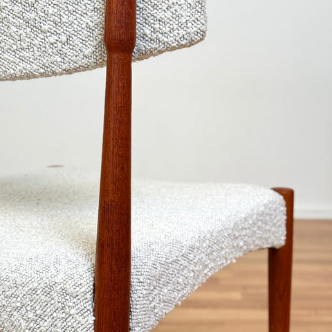Set of 6 dining chairs in solid teak, Denmark, 1960s - Beyo Vintage