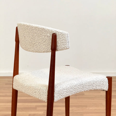 Set of 6 dining chairs in solid teak, Denmark, 1960s - Beyo Vintage