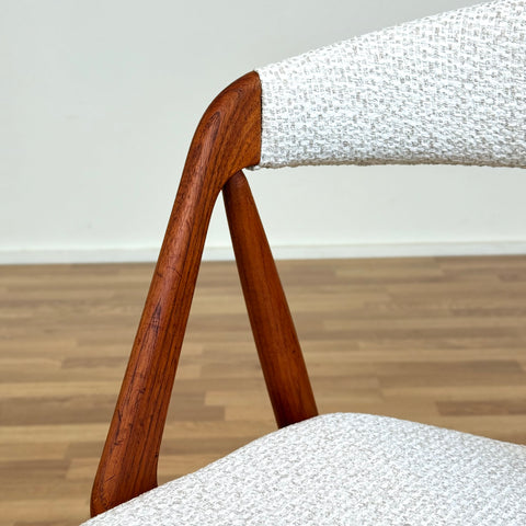 Set of 6 chairs made of solid teak by Kai Kristiansen, 1950s-60s, Denmark - Beyo Vintage