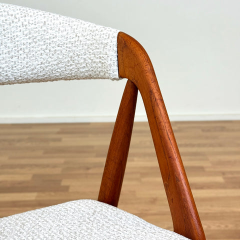Set of 6 chairs made of solid teak by Kai Kristiansen, 1950s-60s, Denmark - Beyo Vintage