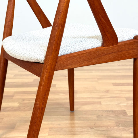 Set of 6 chairs made of solid teak by Kai Kristiansen, 1950s-60s, Denmark - Beyo Vintage