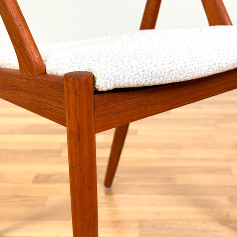 Set of 6 chairs made of solid teak by Kai Kristiansen, 1950s-60s, Denmark - Beyo Vintage