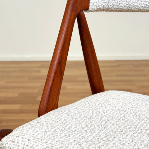 Set of 6 chairs made of solid teak by Kai Kristiansen, 1950s-60s, Denmark - Beyo Vintage