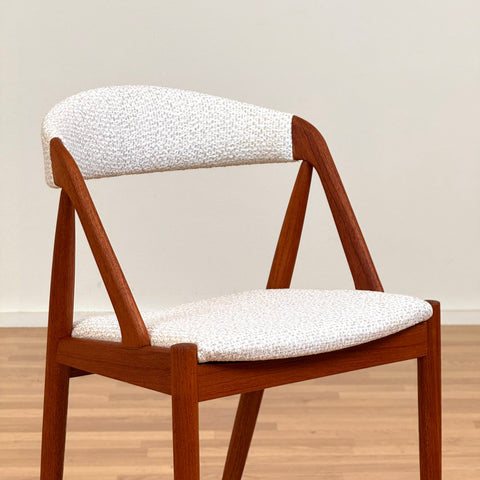 Set of 6 chairs made of solid teak by Kai Kristiansen, 1950s-60s, Denmark - Beyo Vintage