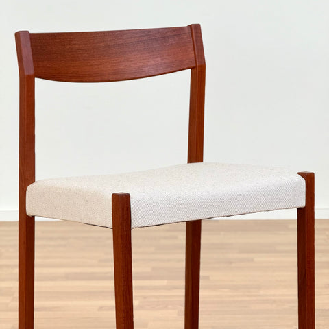 Set of 6 dining chairs in teak, 1950s-60s, Denmark - Beyo Vintage