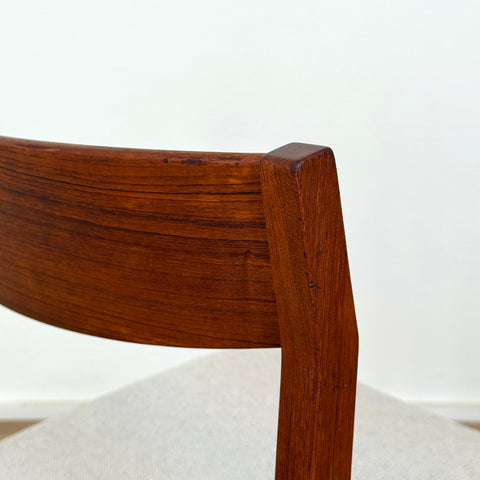 Set of 6 dining chairs in teak, 1950s-60s, Denmark - Beyo Vintage