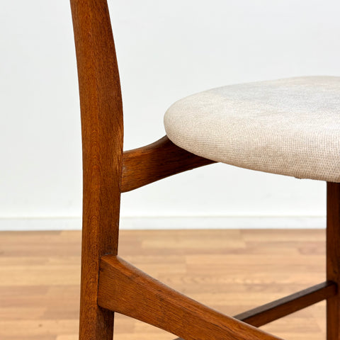 Set of 6 dining chairs in teak & beech, 1950s-60s, Denmark - Beyo Vintage