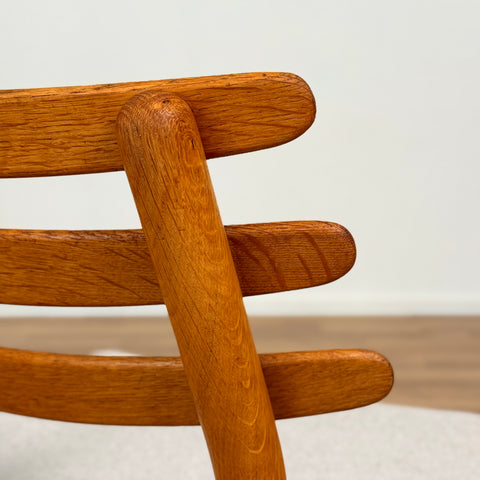 Set of 7 chairs made of solid oak by Poul Volher, 1950s-60s, Denmark - Beyo Vintage