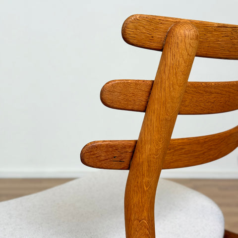 Set of 7 chairs made of solid oak by Poul Volher, 1950s-60s, Denmark - Beyo Vintage