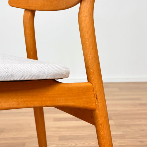 Set of 7 chairs made of solid oak by Poul Volher, 1950s-60s, Denmark - Beyo Vintage