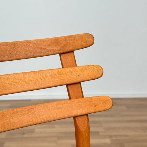 Set of 7 chairs made of solid oak by Poul Volher, 1950s-60s, Denmark - Beyo Vintage