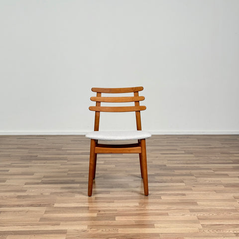 Set of 7 chairs made of solid oak by Poul Volher, 1950s-60s, Denmark - Beyo Vintage