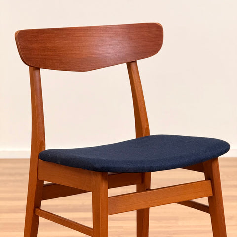 Set of 8 chairs made of teak and beech by Findahl möbelfabrik, 1950s-60s, Denmark - Beyo Vintage