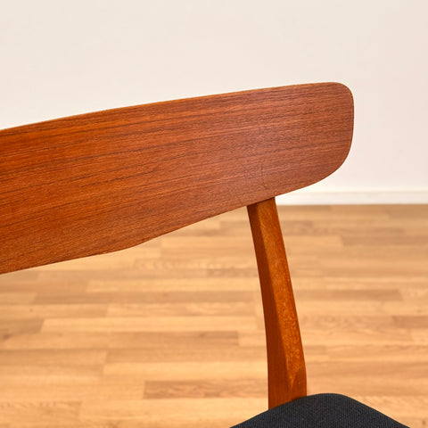 Set of 8 chairs made of teak and beech by Findahl möbelfabrik, 1950s-60s, Denmark - Beyo Vintage