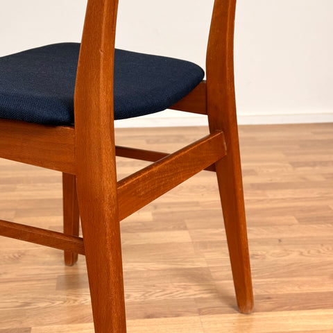 Set of 8 chairs made of teak and beech by Findahl möbelfabrik, 1950s-60s, Denmark - Beyo Vintage