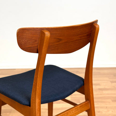 Set of 8 chairs made of teak and beech by Findahl möbelfabrik, 1950s-60s, Denmark - Beyo Vintage