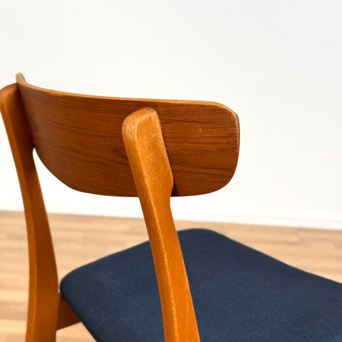 Set of 8 chairs made of teak and beech by Findahl möbelfabrik, 1950s-60s, Denmark - Beyo Vintage