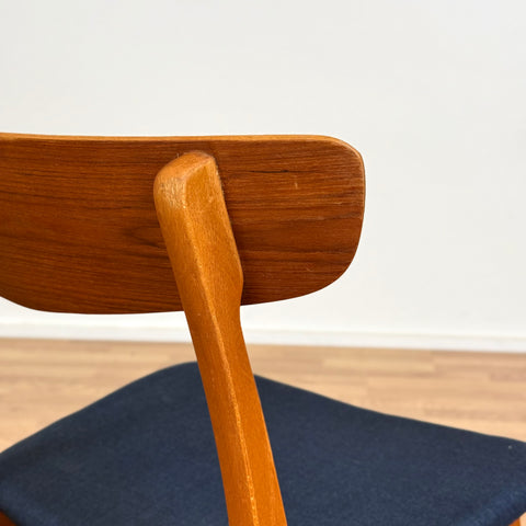 Set of 8 chairs made of teak and beech by Findahl möbelfabrik, 1950s-60s, Denmark - Beyo Vintage