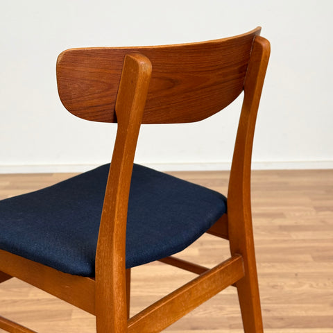Set of 8 chairs made of teak and beech by Findahl möbelfabrik, 1950s-60s, Denmark - Beyo Vintage