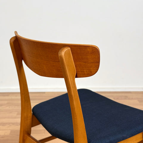 Set of 8 chairs made of teak and beech by Findahl möbelfabrik, 1950s-60s, Denmark - Beyo Vintage