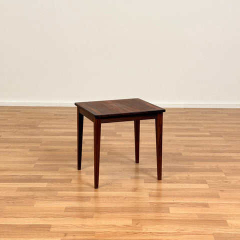 Danish side table in Santos rosewood by Bent Silberg