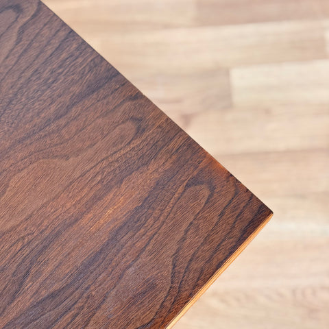 Danish side table in teak & walnut