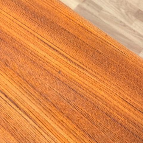 Danish small square dining table in teak