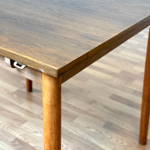 Small squere dining table in oak & beech, 1950s-60s, Denmark - Beyo Vintage