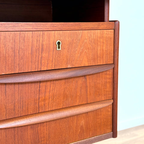 Writing desk in teak, 1950s-60s, Denmark - Beyo Vintage