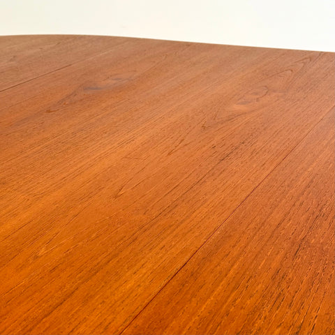 Dining round table in teak by Kai Kristiansen , 1950s-60s, Denmark - Beyo Vintage