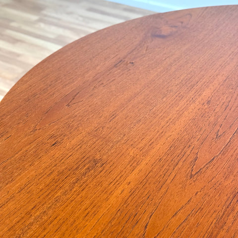Dining round table in teak by Kai Kristiansen , 1950s-60s, Denmark - Beyo Vintage