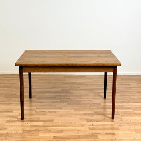Dining table in teak in oak and teak, 1950s-60s, Denmark - Beyo Vintage