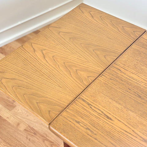 Dining table in teak in oak and teak, 1950s-60s, Denmark - Beyo Vintage