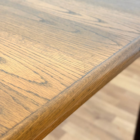 Dining table in teak in oak and teak, 1950s-60s, Denmark - Beyo Vintage
