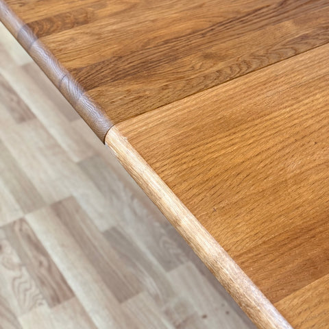 Dining table in solid oak by Skovby Møbelfabrik, Model 75, ca. 1980s, Denmark - Beyo Vintage