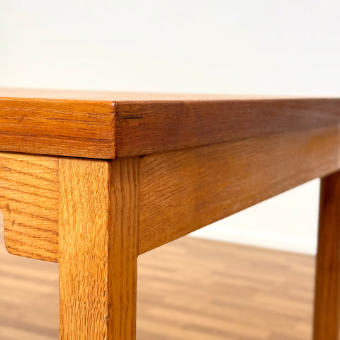 Dining table in teak and oak by Børge Mogensen, 1950s-60s, Denmark - Beyo Vintage