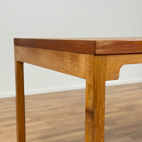 Dining table in teak and oak by Børge Mogensen, 1950s-60s, Denmark - Beyo Vintage