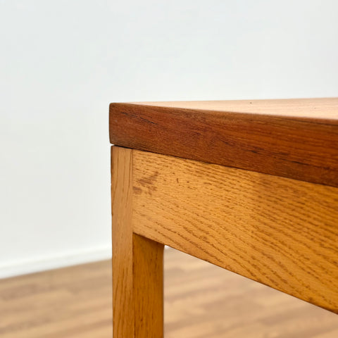 Dining table in teak and oak by Børge Mogensen, 1950s-60s, Denmark - Beyo Vintage