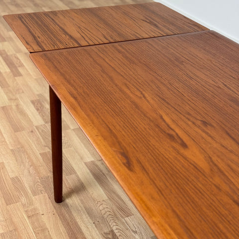 Dining table with 2 extensions in teak, 1950s-60s - Beyo Vintage