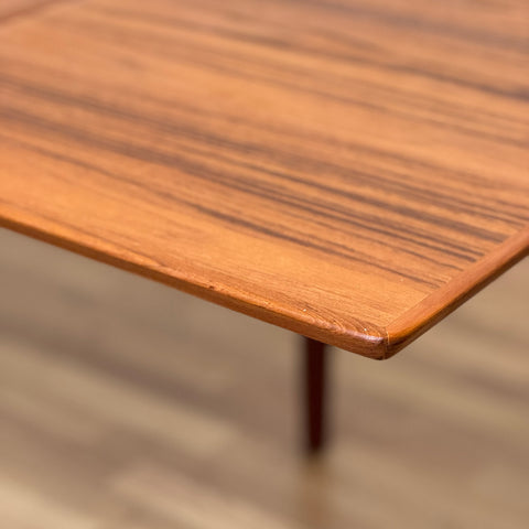 Dining table with 2 extensions in teak, 1950s-60s - Beyo Vintage