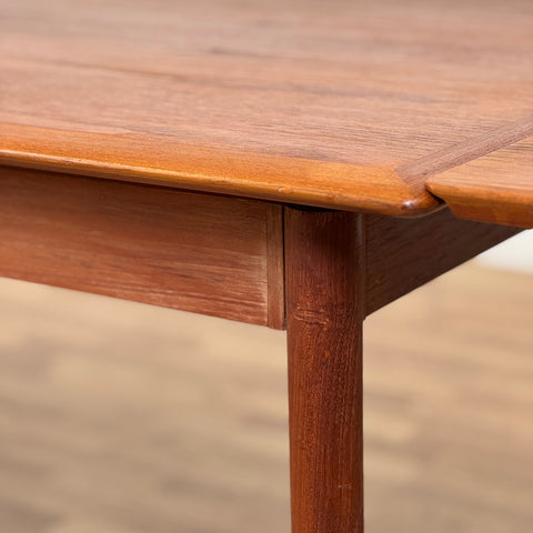 Dining table with 2 extensions in teak, 1950s-60s - Beyo Vintage
