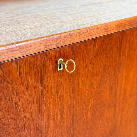 Highboard in teak by Ahlström Osakeyhtiö Warkaus, 1950s-60s, Finland - Beyo Vintage