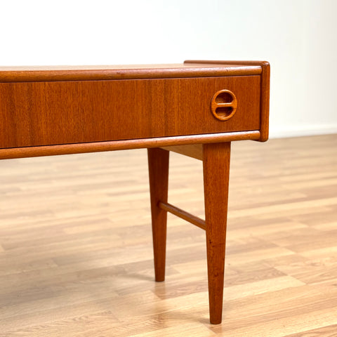 Hallbench in teak, 1950s-60s, Sweden - Beyo Vintage