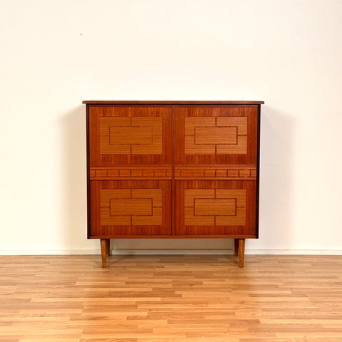 Highboard in teak, 1950s-60s