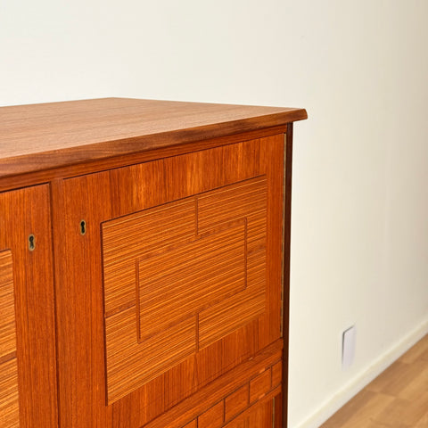 Highboard in teak, 1950s-60s