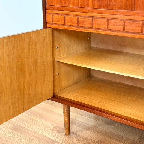 Highboard in teak, 1950s-60s