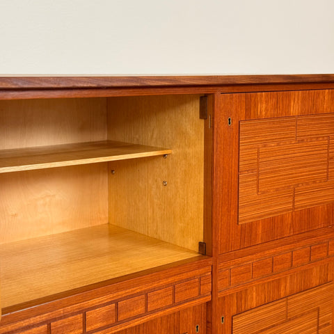 Highboard in teak, 1950s-60s