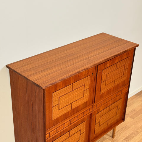 Highboard in teak, 1950s-60s