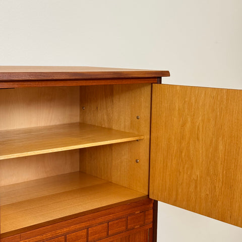 Highboard in teak, 1950s-60s